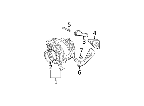 Alternator for 2005 Toyota Sienna #1