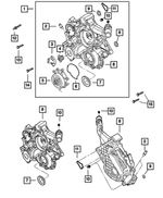 53021231AD - Engine 4.7L Eight Cylinder: Timing Cover Kit for Mopar Image