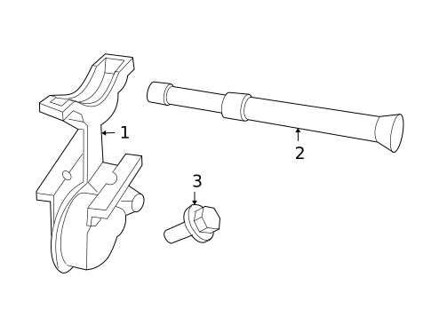 Spare Tire Carrier for 2002 Ford Escape #0
