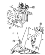 1JV79XT1AC - Restraints: Retractor Seat Belt for Mopar Image
