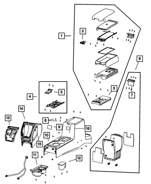Consoles for 2010 Jeep Patriot #0