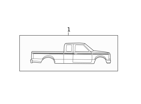 Stripe Tape for 1998 Ford Ranger #1