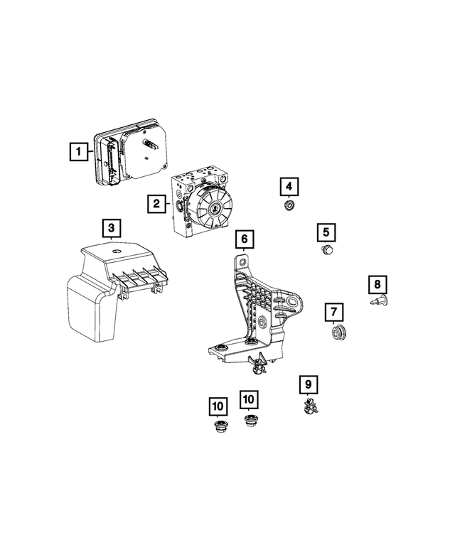« 68434976AD –  : Abs Module pour Mopar Image »