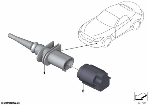 Temperature Sensor for 2025 BMW Z4 30i #0