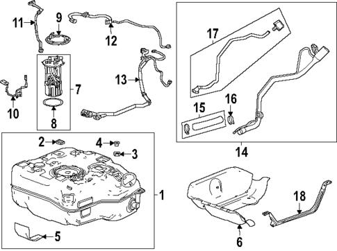 Fuel System Components for 2025 Chevrolet Equinox #1