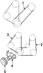 210510M300 - Cooling System: Pulley for Nissan: 200SX, Sentra Image
