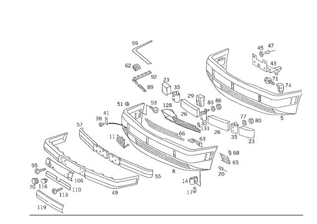 1248851923 - Attachment Parts: Cover for Mercedes-Benz: 500E Image image