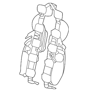 4K0881065A - Body: Seat Lumbar Support Cushion for Audi Image