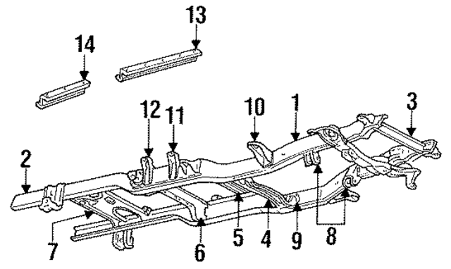 52058676 - Body: Rear Rail for Mopar Image