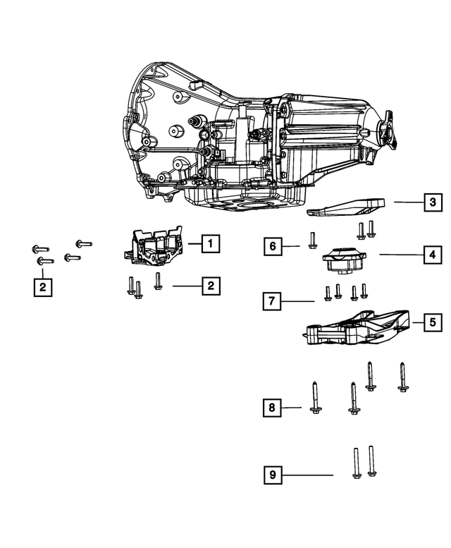6101759 - 42RLE; 4-Speed; Automatic Transmission: Hex Head Screw And Washer for Mopar Image