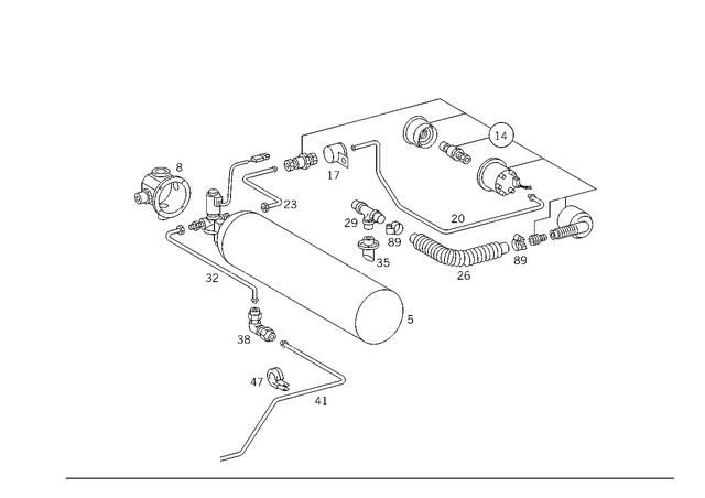 4742630 - Fuel System: Fuel Tank for Mercedes-Benz: C230 Image image