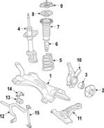 5120121060 - Suspension: Cross-member for Toyota Image