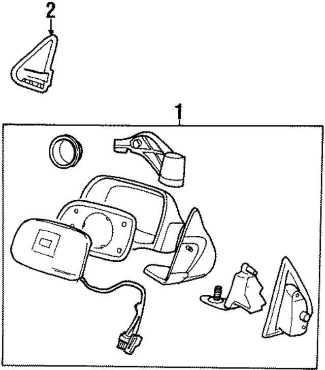 XF5Z17K709AB - : Door Mirror Trim Ring for Ford Image
