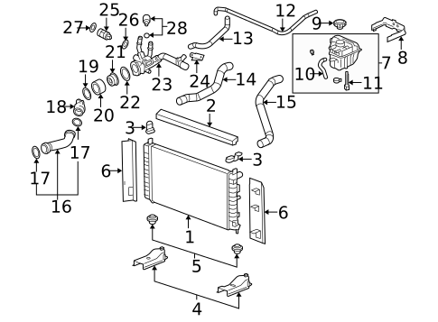 Thermostat & Housing for 2005 Chevrolet Malibu #0