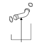 24447273 - Cooling System: Outlet Pipe for Chevrolet: Cavalier, Classic, Cobalt, Malibu | Oldsmobile: Alero | Pontiac: Grand Am, Sunfire | Saturn: Ion, Vue Image