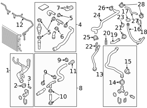 Hoses & Lines for 2012 Volkswagen Jetta #1