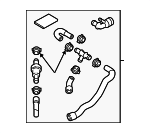 1K0122157EN - Cooling System: Hose &amp; Tube Assembly for Volkswagen Image