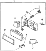 16516025 - Electrical: Headlamp Assembly for Chevrolet: Cavalier Image