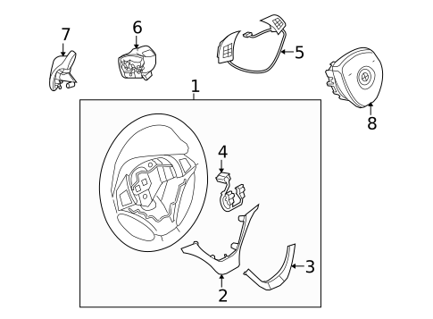 Steering Wheel & Trim for 2011 BMW X6 #0