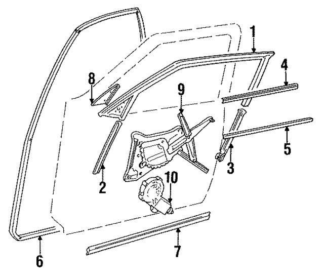 51321938367 - Body: Window Regulator for BMW Image
