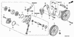 90105S50003 - Engine: BOLT, FLANGE (8X28) for Honda Image