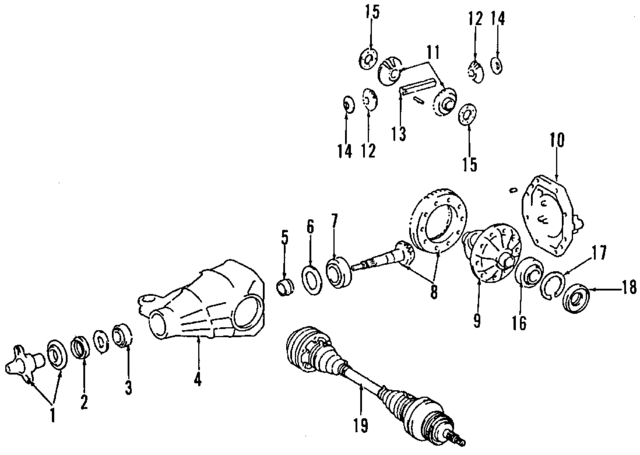 4120119605 - Universals &amp; Rear Axle: Ring &amp; Pinion for Lexus: IS250 Image