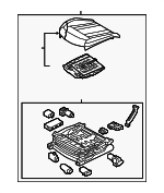 88107B1410PPR - : Cushion Assembly for Genesis: G80 Image