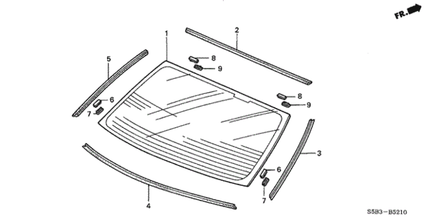 Rear Windshield for 2005 Honda Civic #0