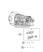 68090653AC - AS69RC; 6-Speed; Automatic Transmission: Transmission Mount Isolator for Mopar Image
