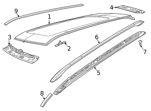 Exterior Trim - Roof for 2021 Jeep Compass #0