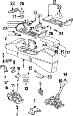 12555731 - Body: Shift Knob for Pontiac: Grand Am Image