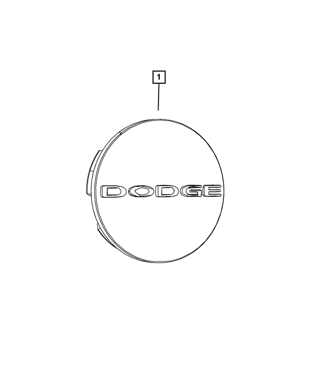 1SK35DD5AA - Wheels: Wheel Center Cap for Mopar Image