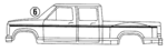 F6TZ35255A36AA - Body: Stripe Tape for Ford: F-350 Image