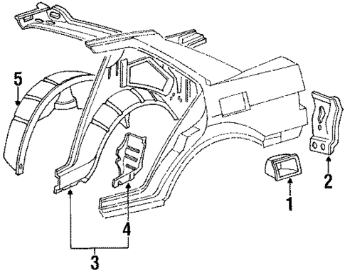 Inner Components for 1987 Acura Integra #2