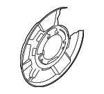34216792240 - Brakes: Splash Shield for BMW: 128i, 228i, 228i xDrive, 230i, 230i xDrive, 320i, 320i xDrive, 325i, 328d, 328i, 330e, 330i, 428i, 428i Gran Coupe, ActiveHybrid 3, M2, M235i, M235i xDrive, M240i, M240i xDrive, M3 Image