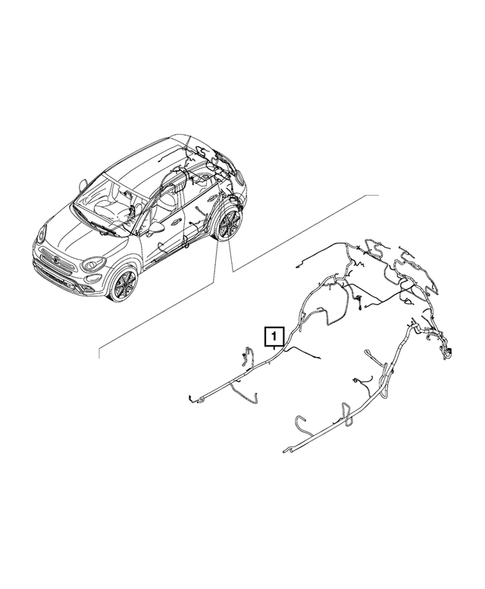 Wiring-Body and Accessories for 2016 Fiat 500X #7
