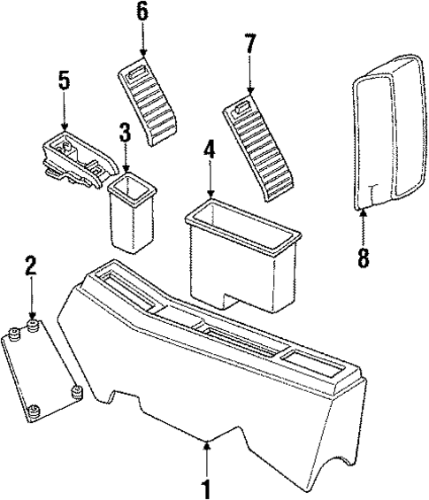 Center Console for 1985 Buick Electra #0
