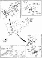 8971065581 - Body/Air Conditioning: FOOT, L. ENGINE for Honda Image