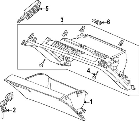 Glove Box for 2023 Honda Accord #0
