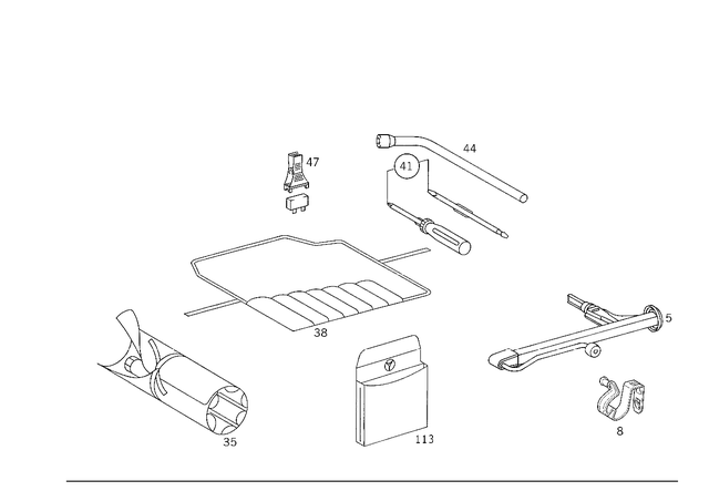 1405840939 - Tools and Accessories: Plate for Mercedes-Benz Image image