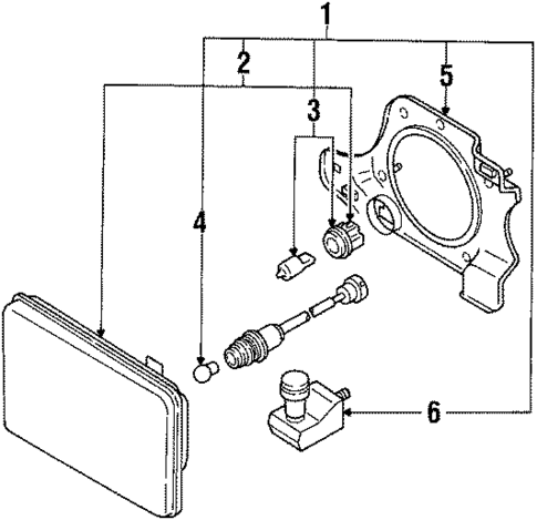 Bulbs - Chassis for 1988 Isuzu Trooper #0