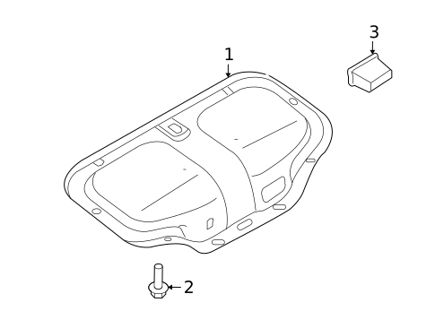 INTERIOR TRIM - TRUNK for 2014 INFINITI Q60 #0