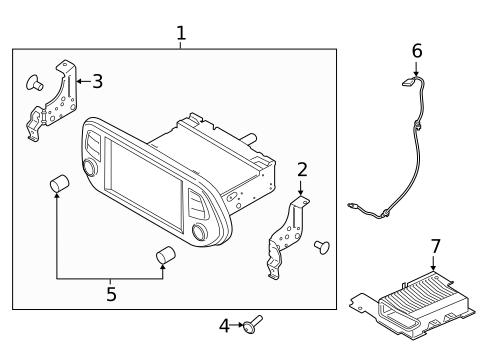 Antenna & Radio for 2022 Hyundai Santa Fe #1