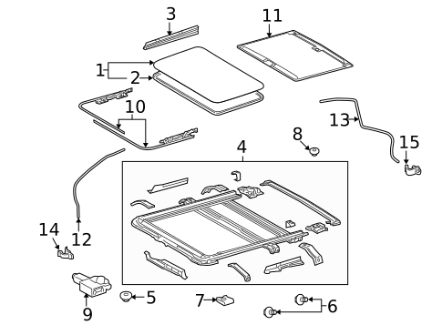 Sunroof for 2017 Lexus LX570 #0