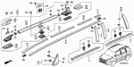 75299S9VA00 - Interior/Bumper: SCREW, TAPPING (4X10) for Honda Image