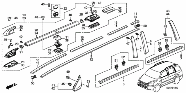 Molding for 2008 Honda Pilot #0