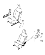 68654961AA - Interior Trim: Front Seat Recliner Lever for Mopar Image