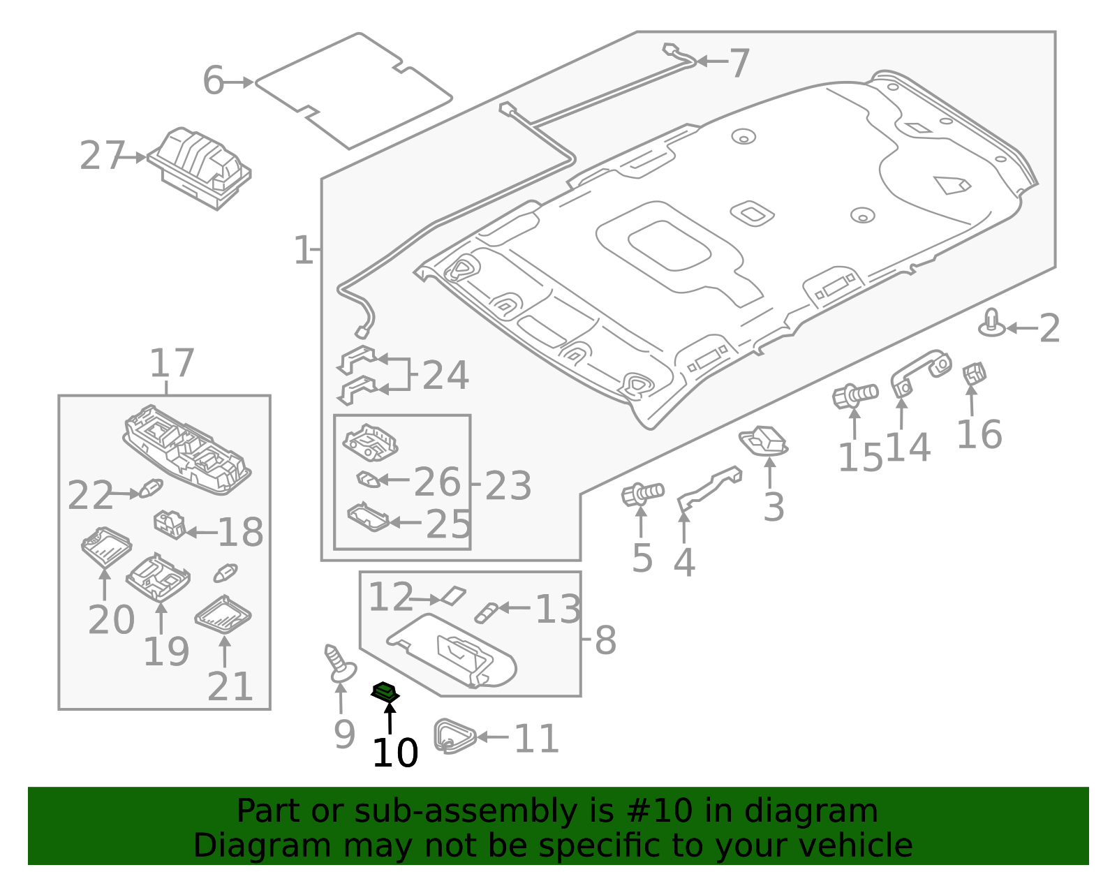 Sun様オーダー品 MR654610 - Sun-Visor Holder 2007-2022 Mitsubishi | Mitsubishi