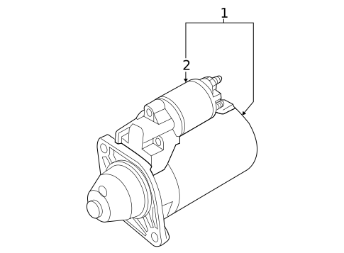 Starter for 2004 Volkswagen Phaeton #1