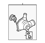 79121115AT - Cooling System: Thermostat Housing for Audi: A6 Quattro, R8 Image